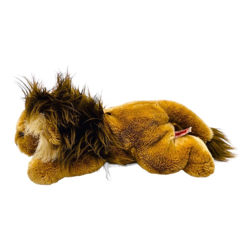 Aurora World Realistic Lion Bean Bag Male Full Furry Mane Plush 12in Stuffed Toy - Picture 4 of 13